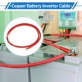 thumbnail image 7 of Unique Bargains 1 Pc Battery Inverter Cable 2 AWG Gauge 5FT 3/8" Lug 5/16" Lug Battery Cable Universal for Car Vehicle Boat RV Solar Tinned Copper Red, 7 of 7