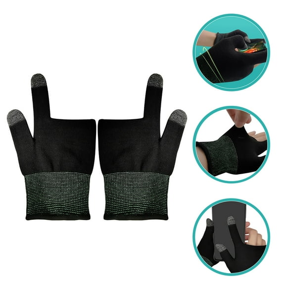 LULULION Ultra-thin Breathable Touchscreen Game Gloves Silver Fiber Women Phone Gaming 1 Pair