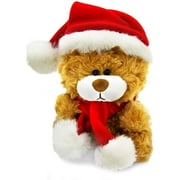 Made by Aliens Christmas Qbeba Bear Brown, 5.5" Stuffed Animal for Holidays