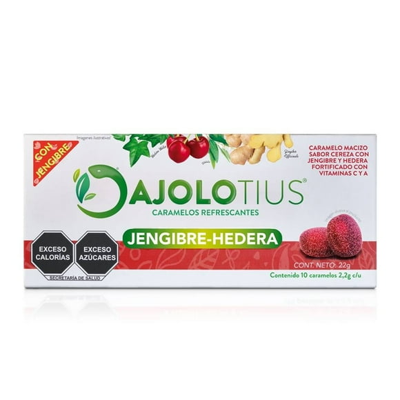 Caramelos Ajolotius Jengibre y Hedera 22 gr