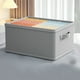 thumbnail image 1 of Caja de almacenamiento de telas no tejidas | Organizador de cajones de tela plegable de gran capacidad | Almacenamiento gris para ropa de armario y dormitorio | 1 pieza | 17,32x9,84x7,87 pulgadas, 1 of 9