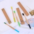 thumbnail image 1 of Kids Bamboo Toothbrushes (4 Pack) | BPA Free Soft Bristles Toothbrushes | Eco-Fr, 1 of 5
