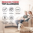 thumbnail image 4 of Honeywell Allergen Plus 818 Sq. Ft 4-in-1 HEPA Air Purifier, White, Pet Dander, Smoke & Odor Reducer, 4 of 13