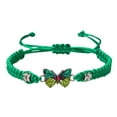 thumbnail image 1 of Xihbxyly Pulsera de Pareja Tejida a Mano, Regalo de Amistad Ajustable, Diseño de Cuerda de Seda Cómoda, Hilos de Colores, Perfecta para Cumpleaños, Fiestas, Eventos Escolares, Largo de 16 a 32 Cm, In, 1 of 1