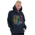 thumbnail image 3 of Smurfs Characters Retro 90s Graffiti Hoodie Sweatshirt Women Men Brisco Brands S, 3 of 6