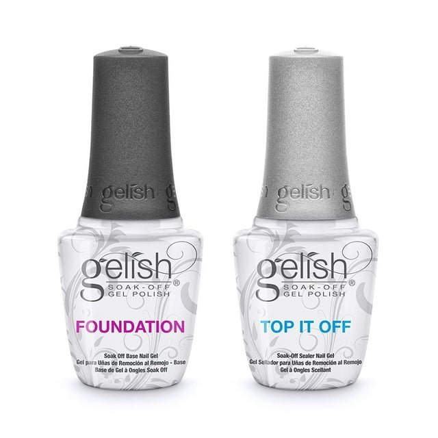 Esmalte de uñas en gel Gelish Dynamic Duo Soak Off: base y sellador superior