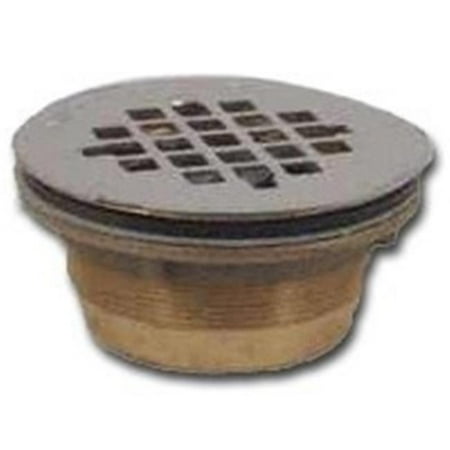 Shower Drain - OATEY COMPANY Brass No Caulk Shower Drain With Stainless-Steel Strainer Cover 42150