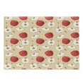 thumbnail image 1 of Fruits Cutting Board, Fresh Fruit Slices ed Backdrop Pie Ingredients Vegetarian Way of Life, Decorative Tempered Glass Cutting and Serving Board, Large Size, Cream Red Beige, by Ambesonne, 1 of 1