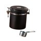 thumbnail image 5 of Recipiente de café hermético, contenedor de almacenamiento de alimentos, 1,5 l, té, azúcar, café , tanque de almacenamiento sellado para té, Negro, 5 of 8