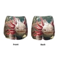 thumbnail image 5 of Lsque Colorful Axolotl Underwater Printed Women's Running Shorts with Liner Pockets,Elastic Quick Dry Workout Athletic Gym Yoga Shorts,Womens High Waist Shorts-Large, 5 of 9