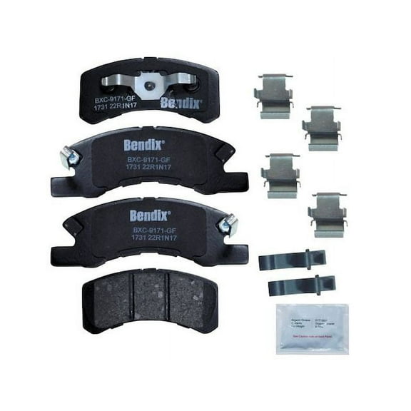 Front Brake Pad Set - Compatible with 2017 - 2021 Mitsubishi Mirage G4 2018 2019 2020