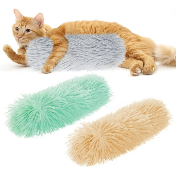 GoXteam 3pcs Interactive Cat Toys Cat Pillows, Soft and Durable Crinkle Sound Catnip Toys, for Indoor Cats Funny Kitten Toys Exercise