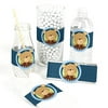 Baby Boy Teddy Bear - Baby Shower DIY Party Wrapper Favors - Set of 15