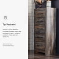 thumbnail image 2 of Bowery Hill Modern 5 Drawer 22"" Chest in Burnt Orange and Teal, 2 of 3