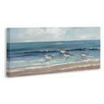 thumbnail image 2 of Stupell Industries Sandpipers Birds Cloudy Sky Beach Shore Painting, 30 x 13, Design by Sally Swatland, 2 of 5