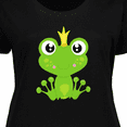 thumbnail image 4 of Inktastic Cute Frog, Green Frog, Frog Prince, Crown Women's Plus Size T-Shirt, 4 of 5