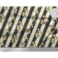 thumbnail image 3 of Soimoi Cotton Duck Fabric Stripe,Leaves & Rose Floral Print Sewing Fabric Yard 42 Inch Wide, 3 of 3