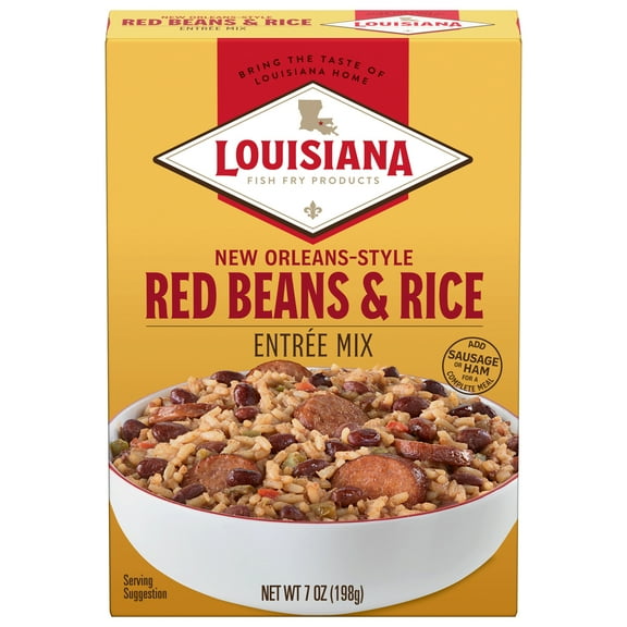 Louisiana Fish Fry Products New Orleans Style Red Beans & Rice Entree Mix, 7oz
