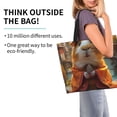 thumbnail image 2 of Bingfone Canvas Tote Bag for Women with Inner Pocket Aesthetic Cute Shopping Tote Bags Reusable Grocery Bags- Valley Meditating Guinea Pig, 2 of 8