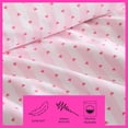 thumbnail image 7 of Betsey Johnson Wonderland Stripe Hot Pink Twin Duvet Cover Set, Soft Bedding with Shams, Machine Washable, 7 of 7