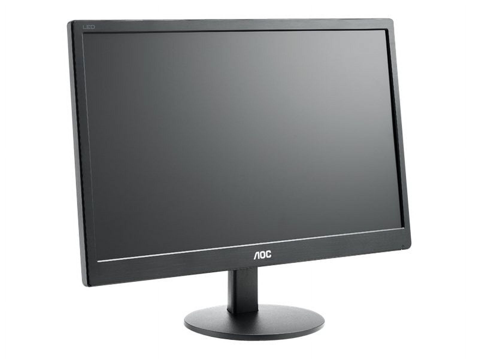 AOC E970SWN - LED monitor - 18.5" - 1366 x 768 @ 60 Hz - TN - 200 cd/m������ - 700:1 - 5 ms - VGA - black - image 3 of 6