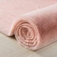 thumbnail image 5 of Soft Fluffy Faux Rabbit Fur Area Rugs, Indoor Decor Mat, 2 x 6 Feet, Pink, 1 Pack, 5 of 7
