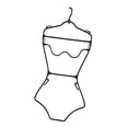 thumbnail image 1 of Percha versátil para trajes de baño y lencería. Organizador de armario ligero y versátil. Perchas para exhibir trajes de baño, abrigos y vestidos lenc Mujer L, 1 of 8