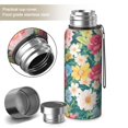 thumbnail image 2 of 20 Oz Pioneer Flower Coffee Tumbler Double Wall Insulated Stainless Steel Water Bottle | Metal Reusable Thermoses Flask with Cup Cap | Leak & Sweat Proof with Anti-Dust Lid, 2 of 7