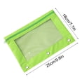 thumbnail image 2 of ZKCCNUK Pencil Pouch for 3 Ring Binder, Waterproof Zipper File Bags with Clear Window, Oxford Office Filing Documents Storage Folder Office Supplies, 2 of 8