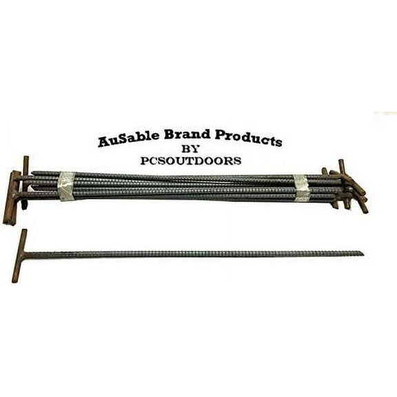 18" x 1/2" T-Bar Trap  Stakes - Landscaping, Camping & Trapping (12 PK.)