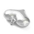 thumbnail image 2 of 5pcs Eco-Friendly Brass Pendants Cadmium Free & Lead Free with Jump Ring Heart Charm Platinum 27x37.5x12.5mm, 2 of 2