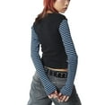 thumbnail image 6 of Hirigin Women Star Graphic Print Y2K Baby Tees Crop Tops Fairy Grunge Teens Girls Vintage Aesthetic Shirt Harajuku Streetwear, 6 of 6
