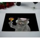 thumbnail image 2 of ABPHQTO Cat Candy Lollipop Surprise Mantel individual de mesa negro 30x45 cm Pack de 2., 2 of 2
