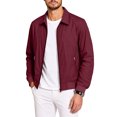 thumbnail image 7 of FchengtaiS Men's Full Zip Up Bomber Jackets Long Sleeve Turndown Collar Lightweight Coat Windproof Outerwear with Zip Pocket, 7 of 7