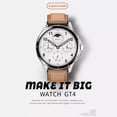 thumbnail image 2 of Reloj Smartwatch De Lujo Gt4 Pro Full Touch Dos Extensibles  Plata-Cafe Fralugio Lujo, 2 of 4