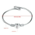 thumbnail image 4 of Mother's Day Sale Clearance - Heart Initials Bracelet-A-Z Stainless Steel Engraved Charm Bracelet, Woman Girl Jewelry Birthday Festival Gift, 4 of 7