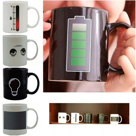 1 Magic Battery Tea Water Hot Cold Heat Sensitive Color Changing Mug Cup