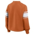 thumbnail image 5 of Women's Fanatics Texas Orange Texas Longhorns Oversized Hometown Premium Punt Coverage Raglan Pullover Sweatshirt, 5 of 5