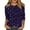 Dark Purple #048, variant on Valentine Day Shirts for Women 3/4 Sleeve Love Heart Print Blouse Crew Neck Cute Graphic Tee Summer Plus Size Tops Gold XL