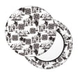 thumbnail image 7 of Uemuo Beach Pattern Round Bar Stool Seat Covers Washable Stool Cushion Slipcover Elastic Bar Chair Covers-12 inch, 7 of 7