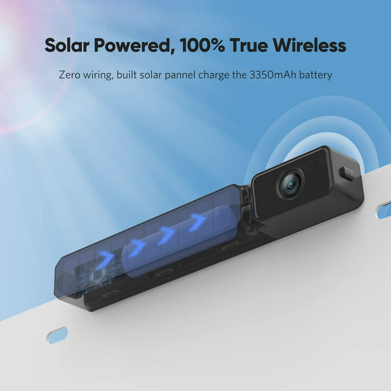 Upgrade Solar Wireless Backup Camera for Truck, 3Mins No Wires