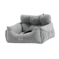 thumbnail image 1 of PORTULARIO DE COCHE DE PERRO SOFT CONFORTE COMPLETO ASIENTO ASIENTO ASIENTO ASIENTO DE ARMADA DE CARA DE ARMADA CASA GRIS 50X45X36CM Sunnimix Portadoras de asiento de coche, 1 of 8