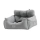 thumbnail image 1 of PORTULARIO DE COCHE DE PERRO SOFT CONFORTE COMPLETO ASIENTO ASIENTO ASIENTO ASIENTO DE ARMADA DE CARA DE ARMADA CASA GRIS 50X45X36CM Sunnimix Portadoras de asiento de coche, 1 of 8