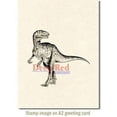 thumbnail image 3 of Deep Red Cling Stamp 3"X3"-Raptor Dinosaur, 3 of 4