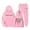 Pink, variant on Stylish Girls 2-Piece Outfits Set, Trendy Printed Pullover Hoodie and Jogger Sweatpants for Casual Winter Wear, Ages 2-13 with Easy Care Instructions
