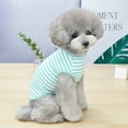 thumbnail image 6 of SPRING PARK Dog Cat Clothes Stripe Design Two-legged Vest Fashion Sleeveless Small Medium Pet Clothes, 6 of 7