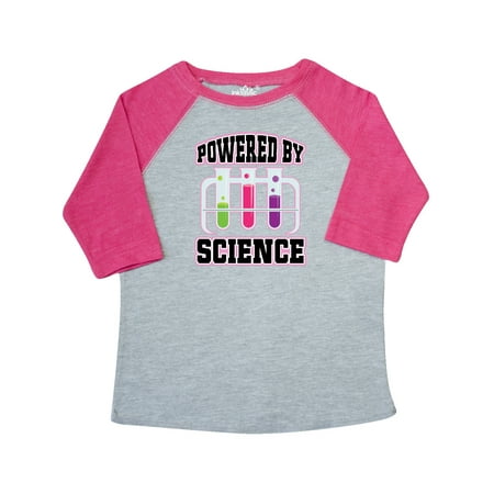 

Inktastic Powered By Science Gift Toddler Toddler Girl T-Shirt