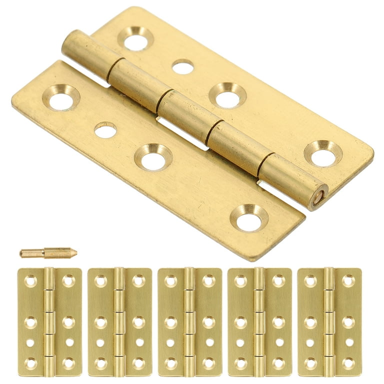 6pcs Piano Hinges Jewelry Box Hinges Copper Butt Hinge Small Hinges for  Crafts ( Screws Not Included)