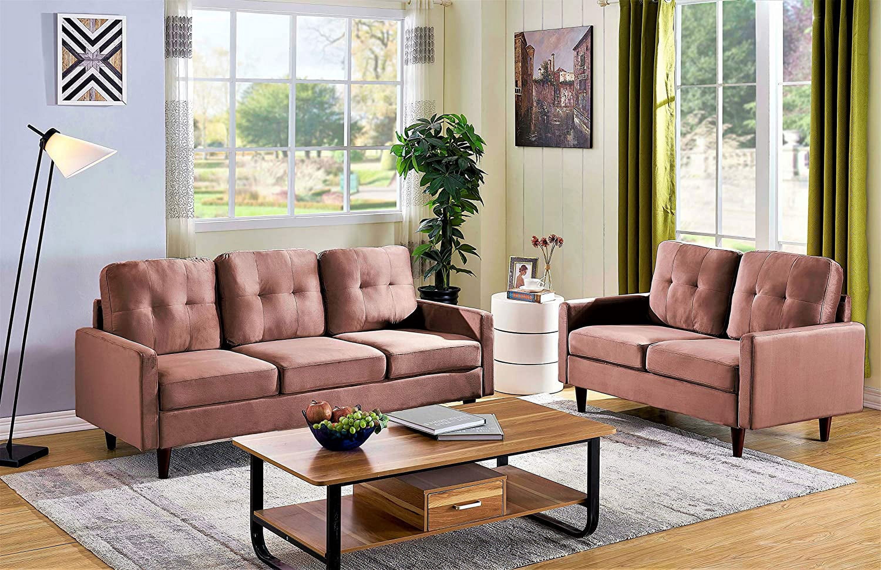 Brothir Velvet Loveseat