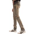 thumbnail image 4 of Men's Rhinestone Slim Straight Stretch Denim Jeans - Light Tint, Waist 28, 4 of 5